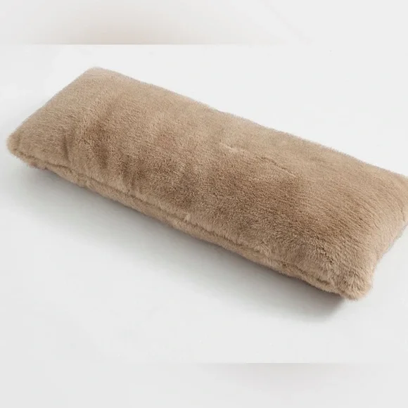 Pottery Barn mink faux fur body pillow cover - Picture 3 of 6